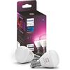 Philips Hue Luster, Lampadina smart LED, Confezione da 2, Bianco