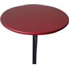 SXZAGZR Tovaglia Rotonda Impermeabile Antiscivolo Aderente Con Bordo Elastico - Copritavolo Antimacchia Lavabile in Poliestere E Feltro - Protezione Tavolo Mollettone (Rosso,Diametro 70cm)