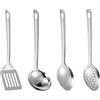 Lytonix 4 Pezzi Set Utensili Cucina Acciaio Inox, 27 cm Mestoli Cucina