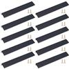 JNRFTY 10 Pezzi Maniglia per Armadi Maniglia Invisibile Maniglia di Armadio da Cucina Mobili Cassetto Spazzolato 200MM