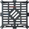 nextradeitalia 1PEZZO CHIUSINO GRIGLIATO IN GHISA 'CONCAVO' PLUVIA C - 50 x 50 - Kg 19