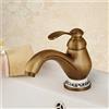 YAWEDA Contemporanea Concise Bagno Rubinetto Bronzo Antico Finitura Ottone Del Bacino Lavandino Rubinetto Singola Maniglia Rubinetti Dell'Acqua