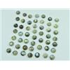 Pietra preziosa cabochon rotonda labradorite naturale da 6 mm lotto 50...