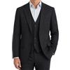 Suitsupply Lazio Slim Fit Abito Uomo 2 Parti 2in1 Monopetto Grigio Lana UK40L