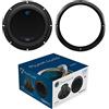 XPL SET PER PLANET AUDIO AC8D 1 subwoofer da 20 cm 200 mm 8 600 watt rms e 1200 watt max dvc dual voice coil doppia bobina 4 ohm per auto o in cassa + anello, 1 pezzo