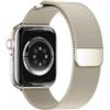 Wowstrap Cinturini Compatibile on Cinturino Apple Watch 44mm 45mm 42mm 46mm 49mm Uomo/Donna,Cinturini Maglia Milanese Magnetiche in Acciaio Inossidabile per Apple Watch Serie 10 9 8 7 6 5 4 3 Ultra 2/1 SE 1/2