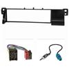 tomzz Audio 2404-010 Set di pannelli radio compatibili con BMW Serie 3 E46 Cavo adattatore ISO vecchio connettore rotondo adattatore antenna Fakra DIN