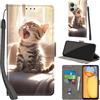 PHINIENLAND Cover per Xiaomi Redmi 13C 4G/5G PU Pelle Custodia Flip Gatto