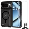 Fraternize Cover Batteria per Pixel 10 Pro XL / Pixel 9 Pro XL Custodia Ricaricabile Portatile per Telefono Batteria Esterna Portatile 10000mAh Custodia Protettiva con Caricatore Esterno, Nero