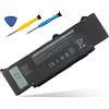 ANTIEE 54Wh R73TC DR02P laptop Batteria per Dell Latitude 3340 3440 3450 3540 3550 5340 5350 5440 5450 5540 5550 7455 Latitude 5340 5350 2-in-1 Precision 3480 3580 3490 3590 ins 14 Plus 7441 GTG7N 3-Cell
