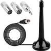 Pretify Antenna FM DAB radio con base magnetica 3 prolunghe di riso, antenna Dab 75 Ohm, antenna FM FM FM radio antenna per ricevitore AV amplificatore stereo sistema home cinema sistema home cinema HiFi