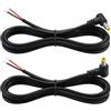 Xevtrak 2 cavi di alimentazione a gomito, cavo CC maschio a filo nudo 90 gradi, connettore DC 5,5 x 2,5 mm rame puro, prolunga elettrica 1 metro per sistema di monitoraggio, router, LED 180 W max