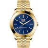 ICE-WATCH - ICE steel solar - Orologio da uomo con bracciale in metallo (Medium), Oro e blu