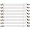 iCovalescent 8 Pezzi Elastici per Lenzuola(30cm-130cm), Clip Lenzuola Bretelle Regolabili Elastici per Materasso, ASSE da Stiro O Divano ECC(Bianco)