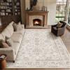 PureCozy Tappeto Salotto 300x400cm Beige Tappeto Camera da Letto Lavabile Antiscivolo Grande Tappeti Sala Cameretta Soggiorno Ufficio Carpet Pelo Corto Morbido Rug