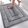 DUNSOO Tappeto Bagno, Tappeto Bagno Antiscivolo, 70 x 120 cm Tappeti Bagno Shaggy Tappetino Bagno Lavabile in Lavatrice per Vasca, Doccia e Bagno