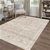 PureCozy Tappeto Lavabile Beige per Soggiorno 80x150cm, Vintage per Living Room, a Pelo Corto, Antiscivolo, Morbido, Stile Boho Retro per Cucina, Camera da Letto, Sala da Pranzo