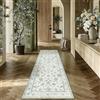 PureCozy Tappeto Corridoio Tappeti 60x240cm Cucina Antiscivolo Lavabile in Lavatrice Moderno Floreale Tapette Camera da Letto Scendiletto Cameretta Ufficio Pelo Corto Lungo Carpet,Verde pallido