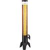 Relaxdays Spillatore di Birra da Tavolo, 2,5 Litri, Sistema Raffreddamento, Dispenser con Rubinetto, Trasparente Nero