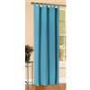 Gardinenbox Tenda Opaca, Tinta Unita, con Passanti, Realizzata in Raso e Microfibra, cod. prod. 20400, Turchese, 225 x 140 cm