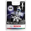 Bosch Lampadina Alogena H4 Plus 120 Gigalight, 12 V 60/55 W, con il 120% di Luce in più - Attacco P43t - Confezione da 1 Lampadina