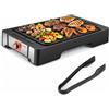 COSTWAY Griglia Barbecue Elettrica, 2300W Piastra Grill Elettrica