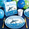 Thirty and Thirsty decorazione per feste hai a tema con piatti tovaglioli e piatti | 60 pezzi decorazione per feste hai a tema con piatti tovaglioli e piatti di carta design blu oceano per compleanno mondo
