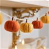 Lights4fun Catena Decorativa Autunnale di Halloween di Zucchette in Feltro di 1,3m per Arredo Interni