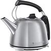Russell Hobbs Bollitore da 1,2 l, Design Iconico Vintage, Ebullizione Rapida, Indicatore Livello dell'Acqua, in Acciaio Inox Spazzolato, 25860-70 K65