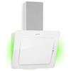 Klarstein Helena Cappa aspirante a testa libera, Cappa a parete inclinata con 553 m³/h, Luce d'ambiente RGB, Ricircolo & aspirazione, Illuminazione LED, Controllo touch, 60 cm, bianco