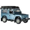 Britains 43217 Land Rover Defender con portapacchi e verricello da collezione, giocattolo per auto adatto a partire dai 3 anni, blu