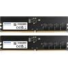 Adata RAM D5 4800 16GB K2 (2 x 8GB, 4800 MHz, RAM DDR5, DIMM), Memoria RAM, Nero