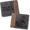 Easycosy Portafoglio Uomo Personalizzato con Foto, Idee Regalo per Papà | Portafoglio Personalizzato Uomo con Nome Foto, Portafogli Slim con Incisione, Porta Carte di Credito per Papà, Marito
