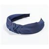SYSUII 1 cerchietto per capelli con nodo, da donna, vintage, largo, accessorio per capelli, fascia per capelli, fascia elastica per capelli, copricapo per donne e ragazze, blu