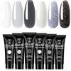 ROSALIND 6 Colori Poly Nail Gel Unghie 10ml UV Strengthening Gel