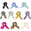 SSyang 10 Elastici per Capelli con Fiocco,Elastici per Capelli con Orecchie di Coniglio,Elastici in Tessuto per Capelli con Fiocco,Morbidi ed Eleganti,Porta Coda di Cavallo,per Donne o Ragazze(10 Colori)