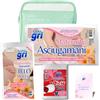Generico SANI GRI Mommy Box Kit Valigia Parto Donna - Kit Maternità Ospedale con Asciugamani Monouso Post Parto, Telo Doccia Monouso, Tovagliette Intime Ciclo Bidet, Pochette e Card Omaggio (Verde pastello)