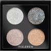 Fixleren Palette di ombretti camaleontici glitterati, nude, 4 colori, altamente pigmentati, impermeabili, per evidenziare gli occhi (1 combinazione)