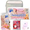 Generico SANI GRI Mommy Box Kit Valigia Parto Donna - Kit Maternità Ospedale con Asciugamani Monouso Post Parto, Telo Doccia Monouso, Tovagliette Intime Ciclo Bidet, Pochette e Card Omaggio (GRIGIO)