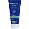 WELEDA Bio for Men 2 in 1 Face Wash - rinfrescante cosmetico naturale per la pulizia del viso/barba gel detergente con corteccia di salice e radice di liquirizia. Gel detergente da uomo per viso e