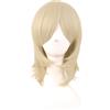 MapofBeauty 16 Pollic Shoulder Lunghezza Corto Layered Parrucche (Biondo)
