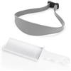 WALLFID Fade Comb Pettine Tagliacapelli,Guida per la Rasatura della Nuca e Taglio di Capelli,Fascia in Silicone Curvabile Regolabile, per Adulti e Bambini Fai-da-te a Casa(Grigio)