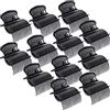 POFET 12pcs Hot Roller Clips Bigodino Di Capelli Clip Artiglio Sostituzione Rullo Clip Per Le Donne Ragazze Sezione Dei Capelli Styling - Nero