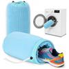 Cozary 2 Pezzi Sacchetto Scarpe Lavatrice, sacca lavaggio scarpe lavatrice Con Cordoncino, Pulizia a 360° Tutto Campo, Riutilizzabile e Anti-Deformazione, per Sneakers e Scarpe Sportive, Blu