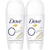 Dove 0% Sali Deodorante Roll-On Original 50 ml (Confezione da 2)