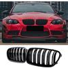Haoyijiahui E92 E93 Griglia Anteriore Nera Lucida per BMW Serie 3 Coupé E92, Cabrio E93 e M3 2006 2007 2008 2009 (For 3er E92 2006-2009)