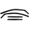 Generico Kit 4 Deflettori Aria Nero Fumé Trasparento Antivento per Finestrini Laterali Anteriori e Posteriori Compatibile con Renault Megane 4 IV 2016-2024