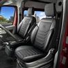 GIOVANNI BUTTI Coprisedili 1+1 per Fiat Ducato, Peugeot Boxer, Citroen Jumper (2014-2026) Opel Movano C (2022-2026) - Tessuto Piqué, Nero, Set coprisedili anteriore con kit di montaggio