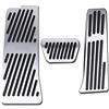 Generic AT Copertura per pedali, per BMW Serie 3 G20 G21 2019-2020, in lega di alluminio per auto, acceleratore del carburante, accessori per pedale del freno (poggiapiedi AT 3 pezzi)