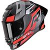 Skorpion SCORPION EXO-R1 EVO II AIR ADRENALINE Nero-Rosso-Argento S